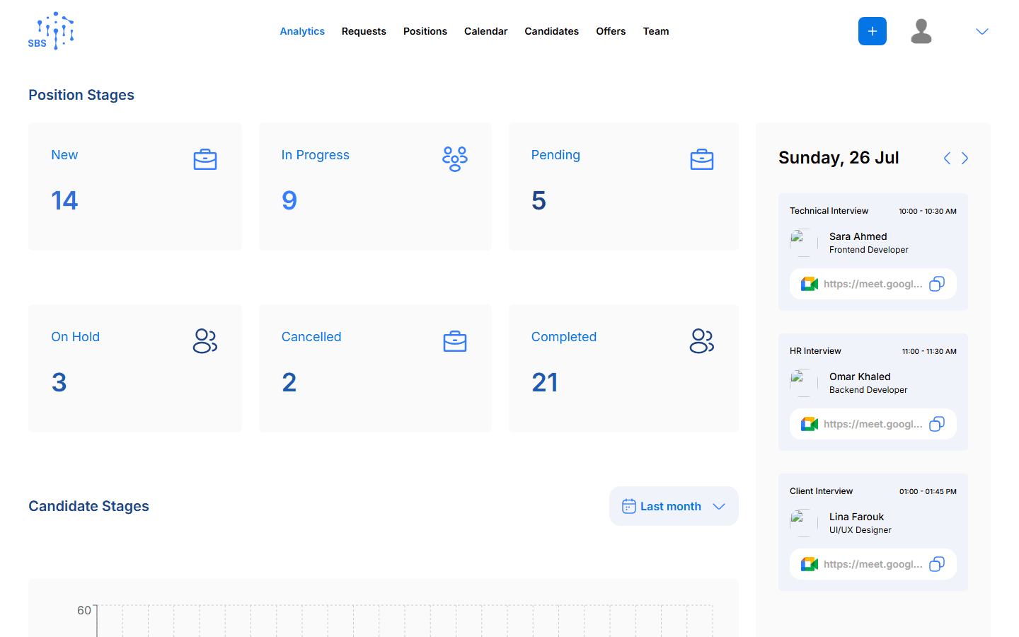 Recruitment Platform — Interface screenshot